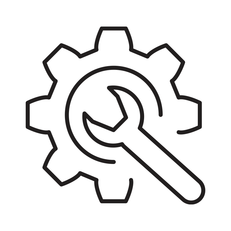 gear with wrench icon